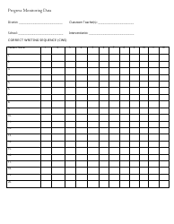 Progress Monitoring Data Template - Oral Reading Fluency (Wrc/Errors), Page 3