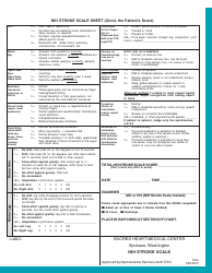 Document preview: Nih Stroke Scale Sheet - Sacred Heart Medical Center