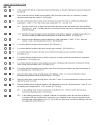 Form DCF-F-CFS0357 &quot;Fire Safety Inspection - Residential Care Centers&quot; - Wisconsin, Page 2