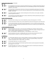 Form DCF-F-CFS0357 &quot;Fire Safety Inspection - Residential Care Centers&quot; - Wisconsin, Page 3