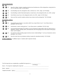 Form DCF-F-CFS0357 &quot;Fire Safety Inspection - Residential Care Centers&quot; - Wisconsin, Page 4