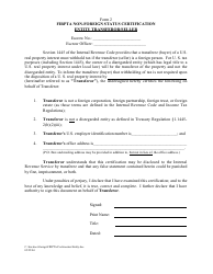 Document preview: FIRPTA Non-foreign Status Certification - Entity Transferor/Seller
