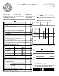 Document preview: Sales Tax Return Quarterly Form - City and County of Denver, Colorado