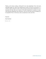 Sample Thank You Letter to Boss After Resignation, Page 2