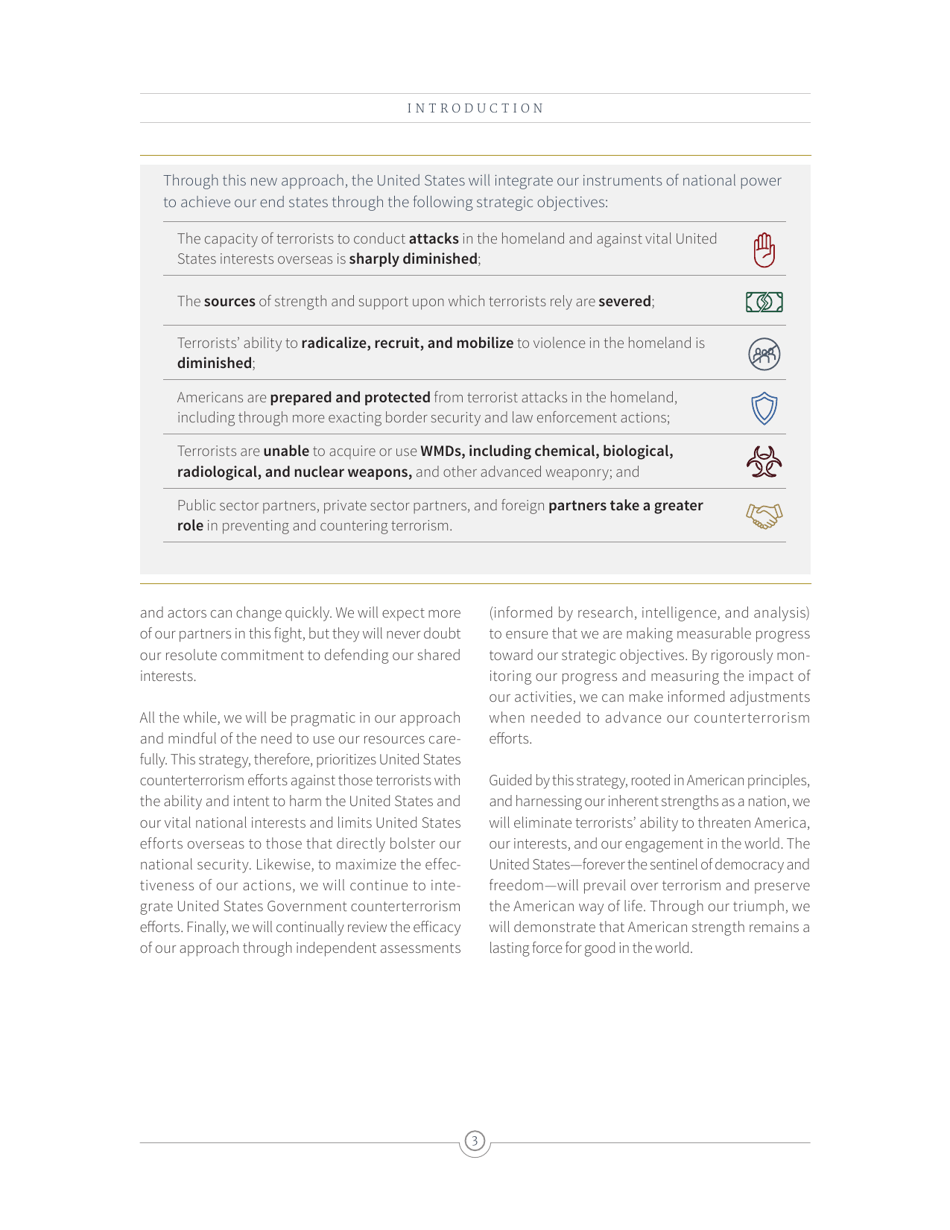 National Strategy for Counterterrorism of the United States of America, Page 11