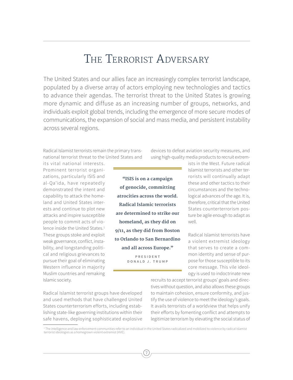National Strategy for Counterterrorism of the United States of America, Page 15