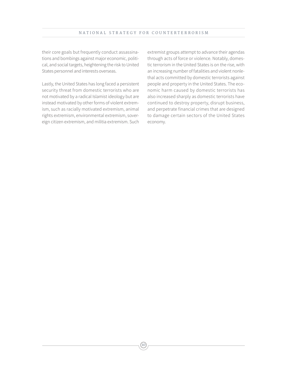 National Strategy for Counterterrorism of the United States of America, Page 18