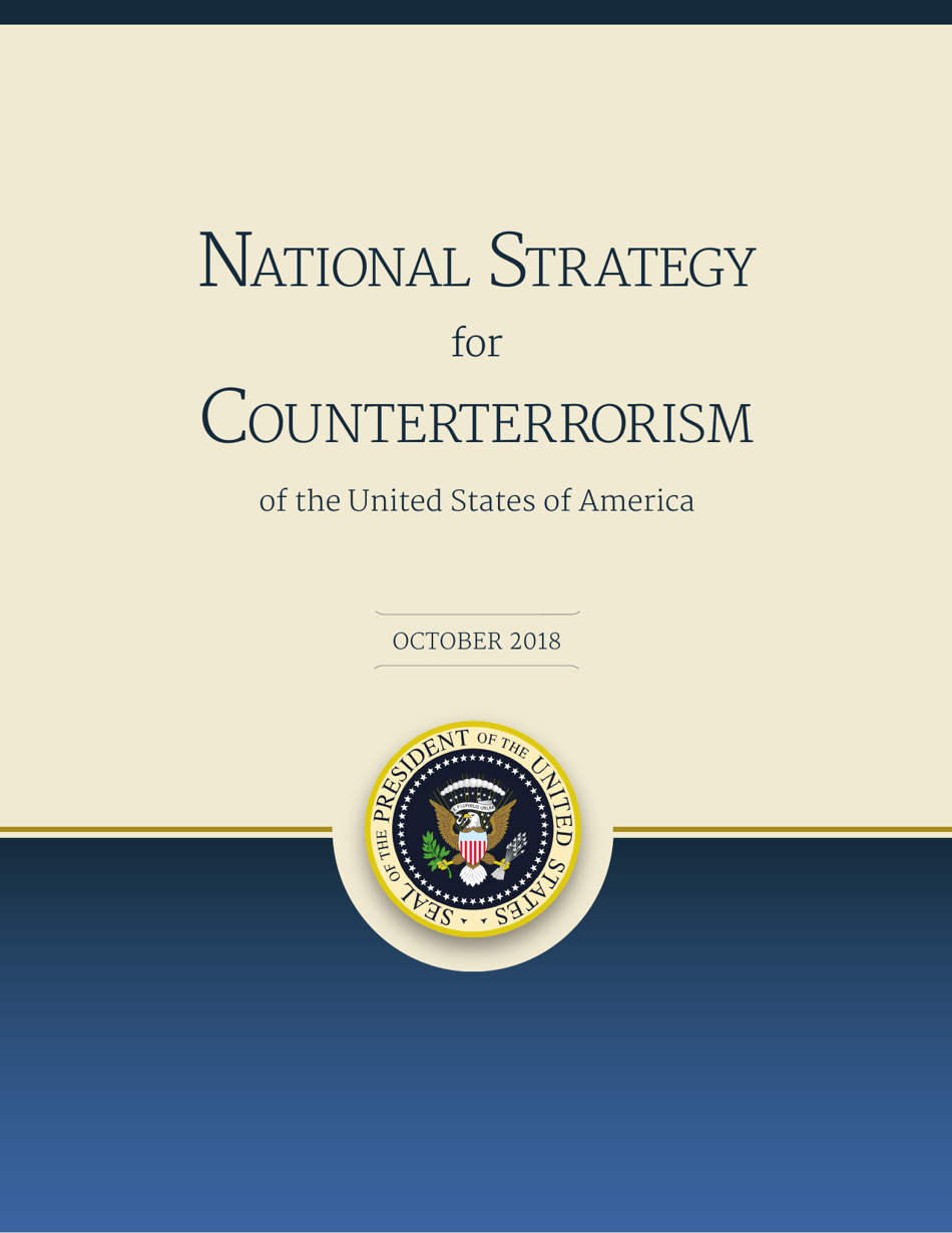 National Strategy for Counterterrorism of the United States of America, Page 1