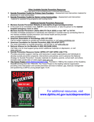 Suicide in Montana - Facts, Figures, and Formulas for Prevention - Montana, Page 10