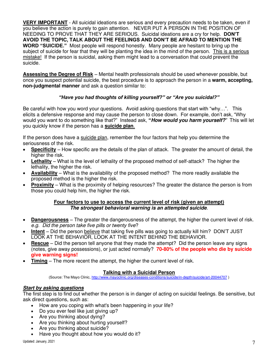 Suicide in Montana - Facts, Figures, and Formulas for Prevention - Montana, Page 7