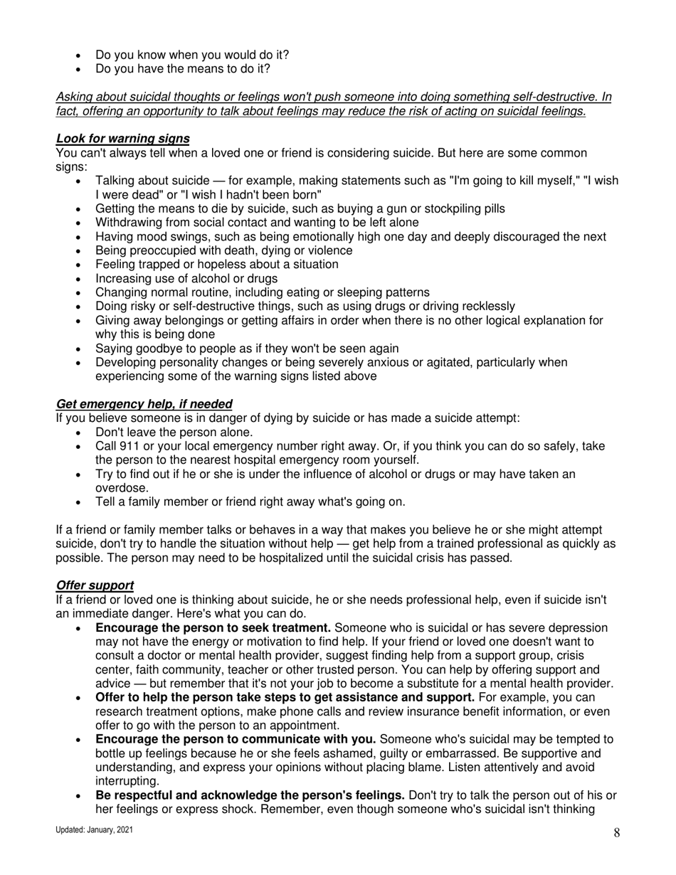 Suicide in Montana - Facts, Figures, and Formulas for Prevention - Montana, Page 8