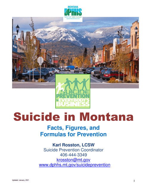 Suicide in Montana - Facts, Figures, and Formulas for Prevention - Montana Download Pdf
