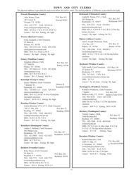 Guide to Vermont&#039;s Town Clerks, Treasurers &amp; County Clerks - Vermont, Page 15