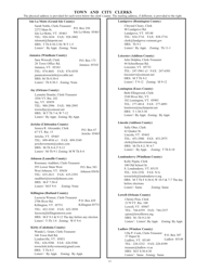 Guide to Vermont&#039;s Town Clerks, Treasurers &amp; County Clerks - Vermont, Page 11