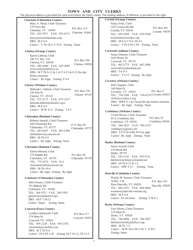 Guide to Vermont&#039;s Town Clerks, Treasurers &amp; County Clerks - Vermont, Page 7