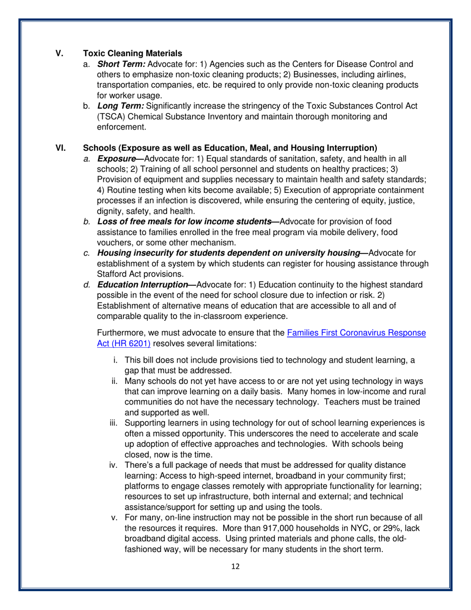 Ten Equity Implications of the Coronavirus Covid-19 Outbreak in the United States - National Association for the Advancement of Colored People, Page 13