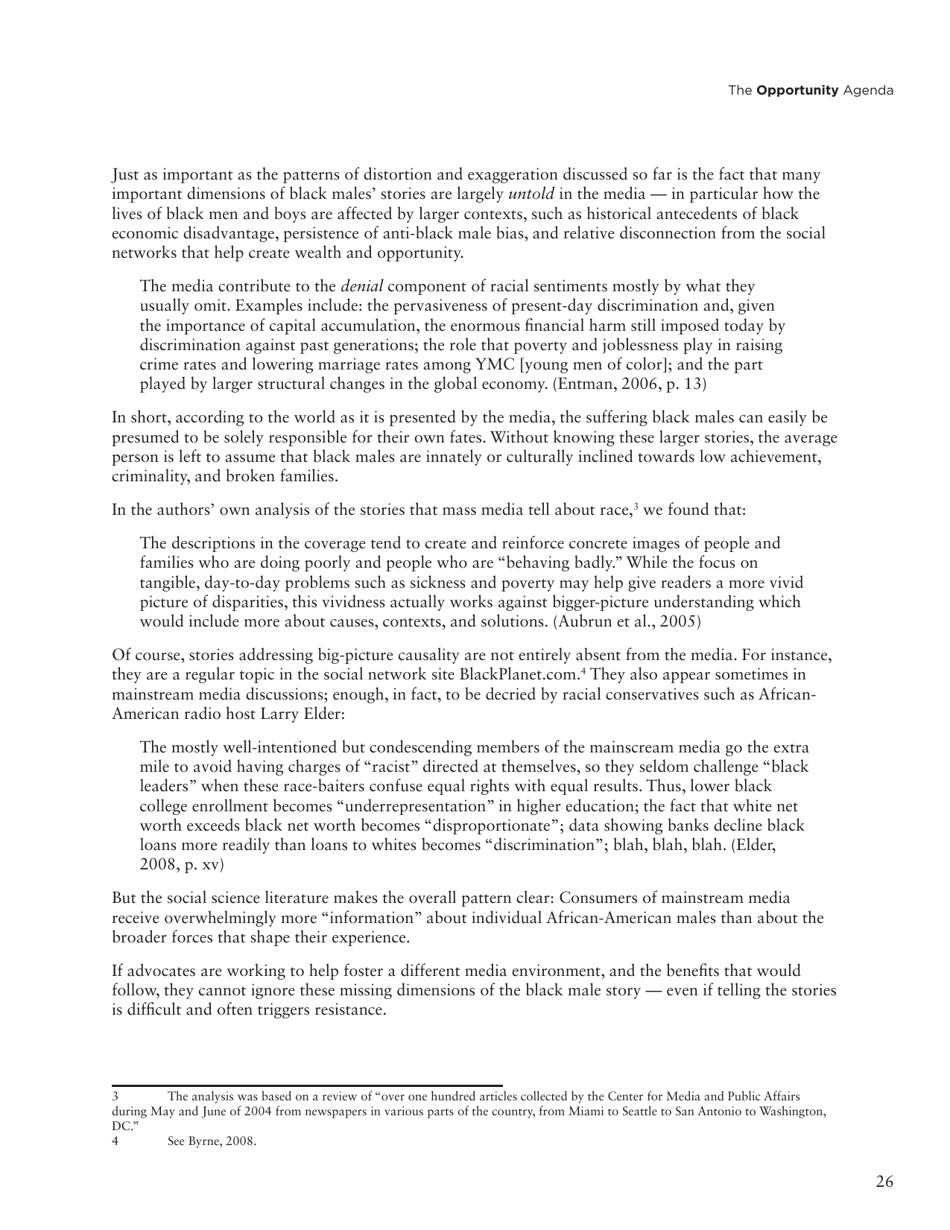 Social Science Literature Review: Media Representations and Impact on the Lives of Black Men and Boys, Page 17