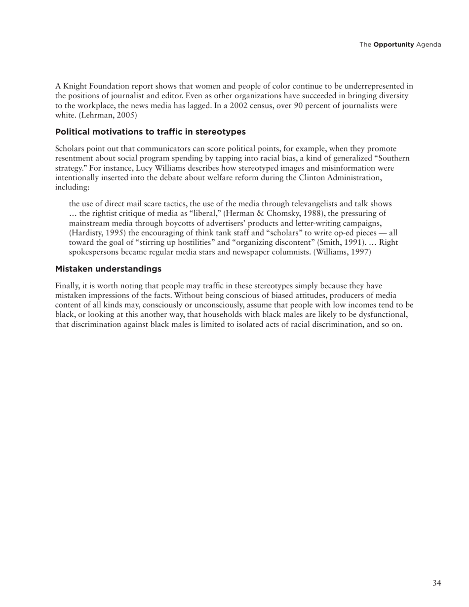 Social Science Literature Review: Media Representations and Impact on the Lives of Black Men and Boys, Page 25