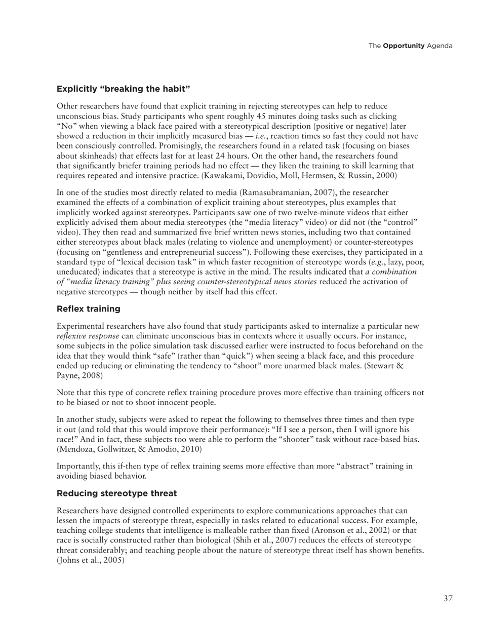 Social Science Literature Review: Media Representations and Impact on the Lives of Black Men and Boys, Page 28