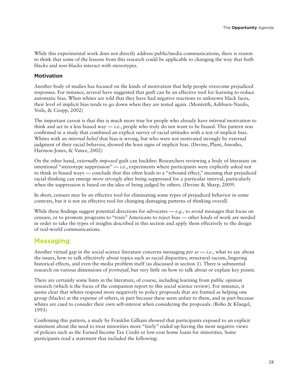 Social Science Literature Review: Media Representations and Impact on the Lives of Black Men and Boys, Page 29