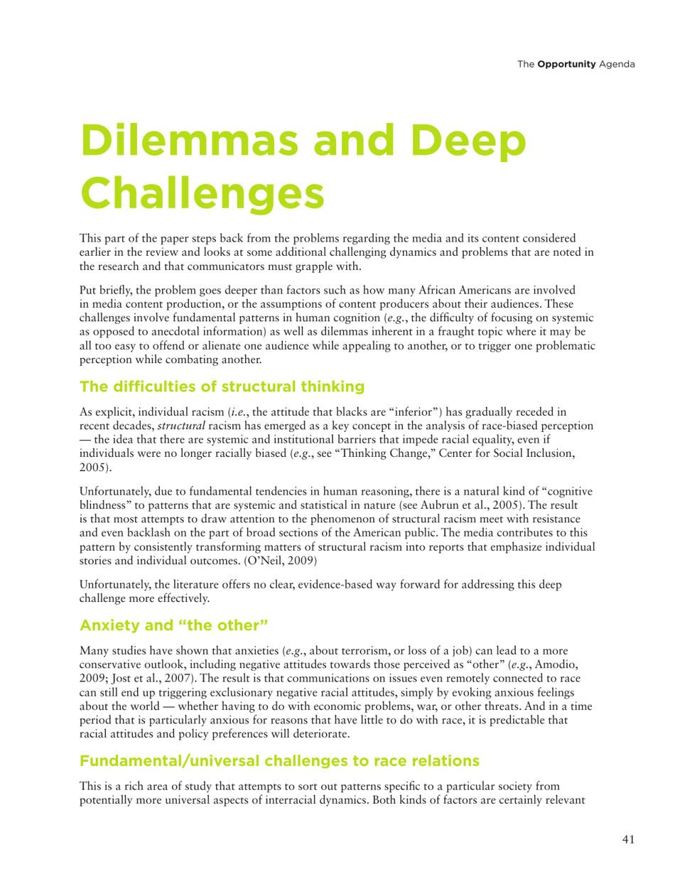 Social Science Literature Review: Media Representations and Impact on the Lives of Black Men and Boys, Page 32