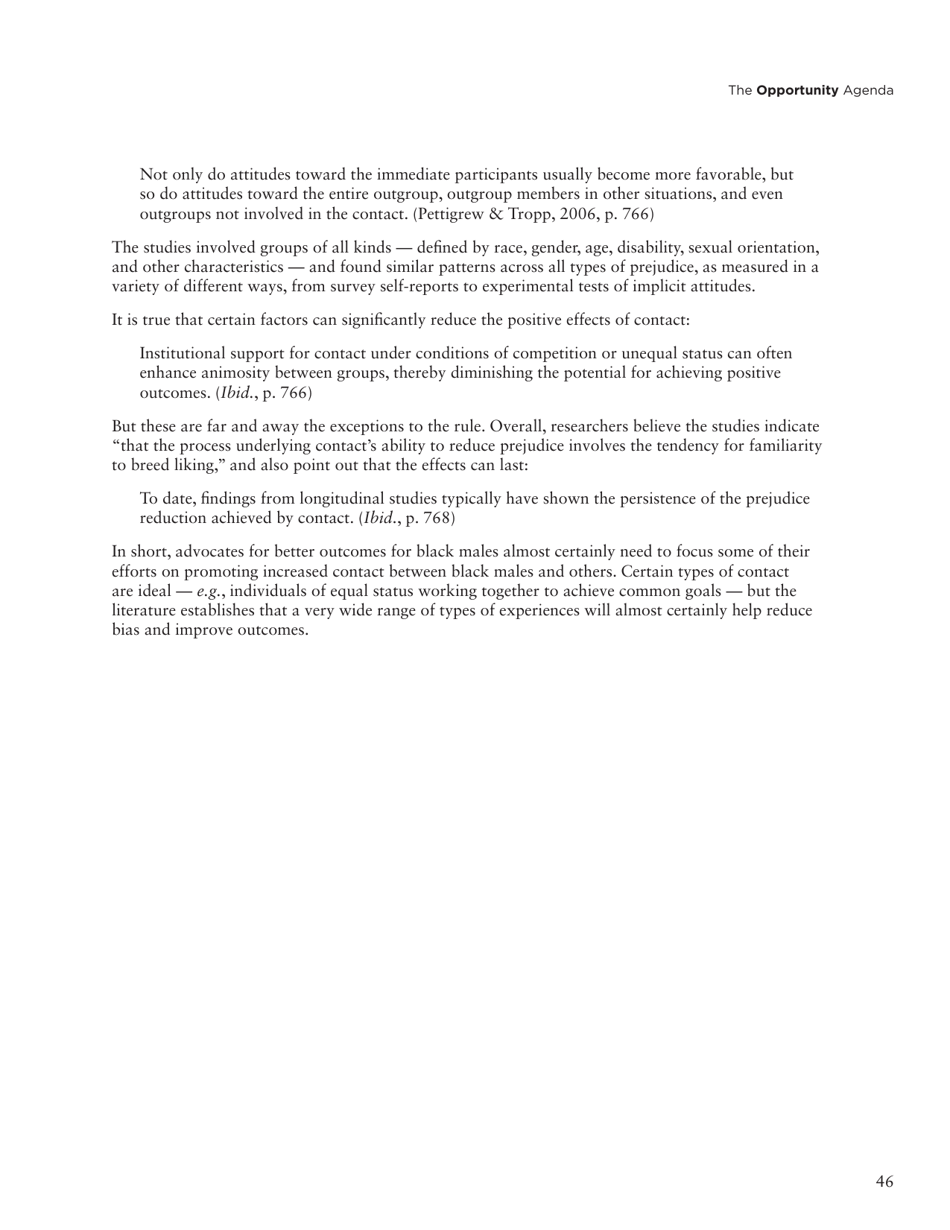 Social Science Literature Review: Media Representations and Impact on the Lives of Black Men and Boys, Page 37