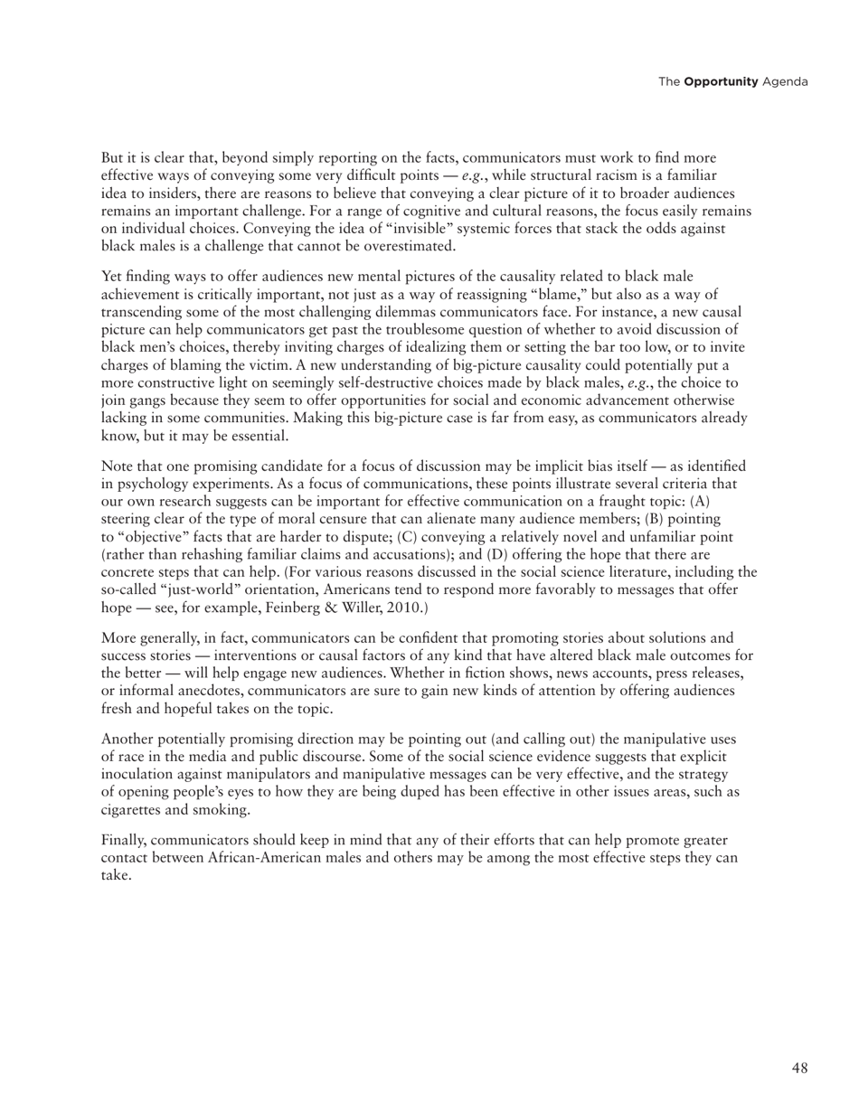 Social Science Literature Review: Media Representations and Impact on the Lives of Black Men and Boys, Page 39