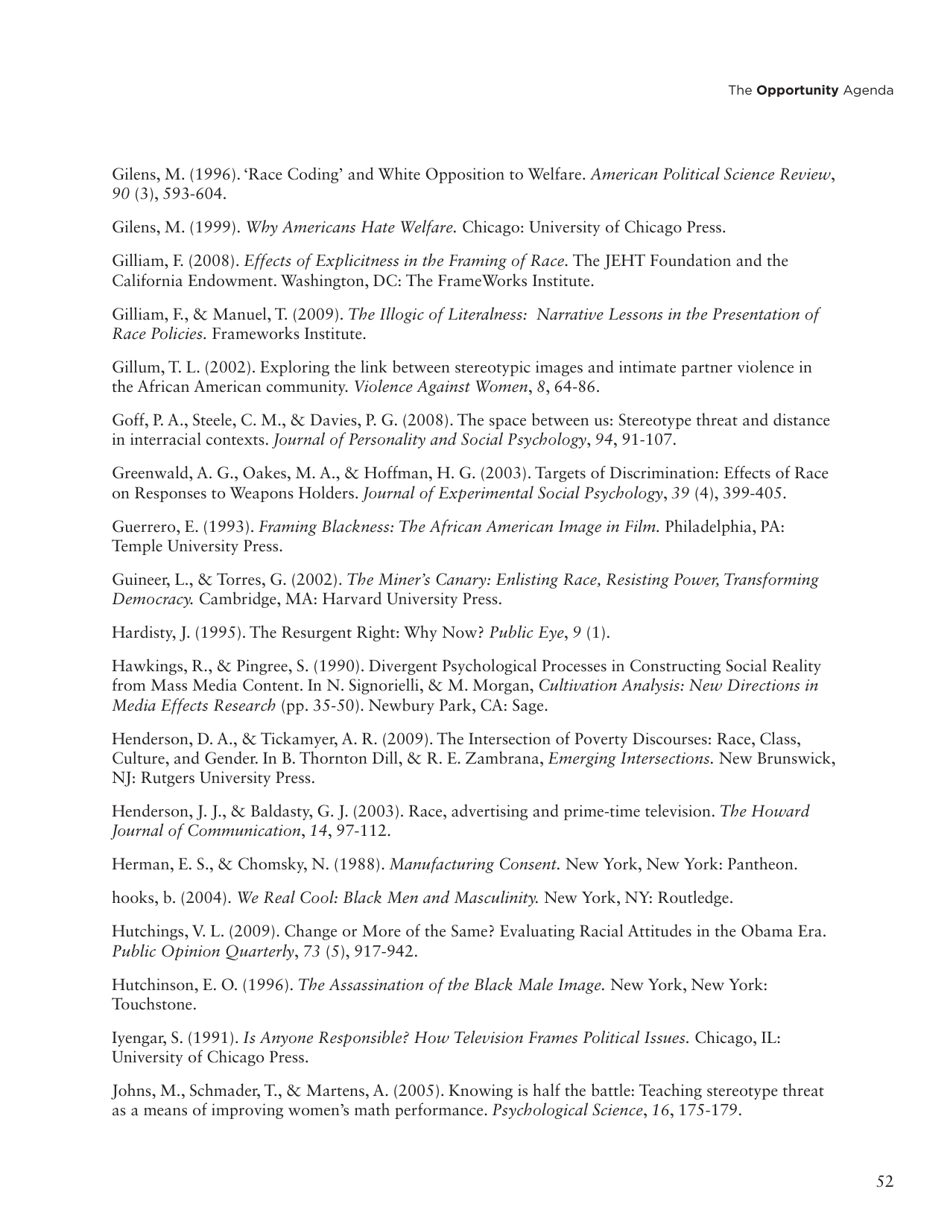 Social Science Literature Review: Media Representations and Impact on the Lives of Black Men and Boys, Page 43