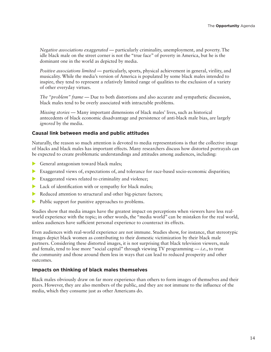 Social Science Literature Review: Media Representations and Impact on the Lives of Black Men and Boys, Page 5