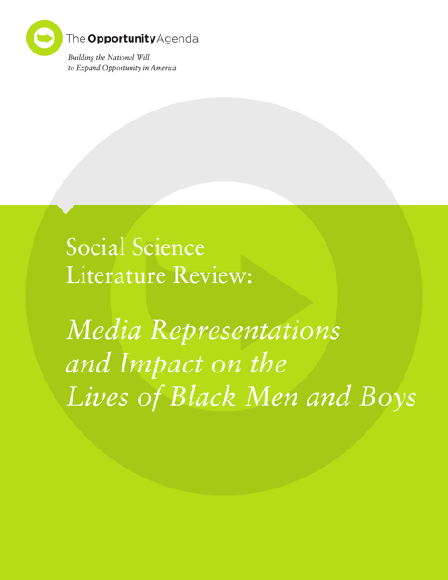 Social Science Literature Review - Media Representations and Impact on the Lives of Black Men and Boys