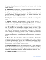 Sample Letter of Intent to Purchase Residential Property, Page 2
