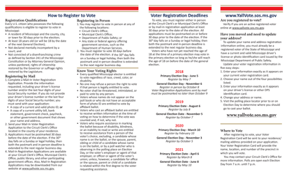 Mississippi Voter Information Guide - Mississippi, Page 2