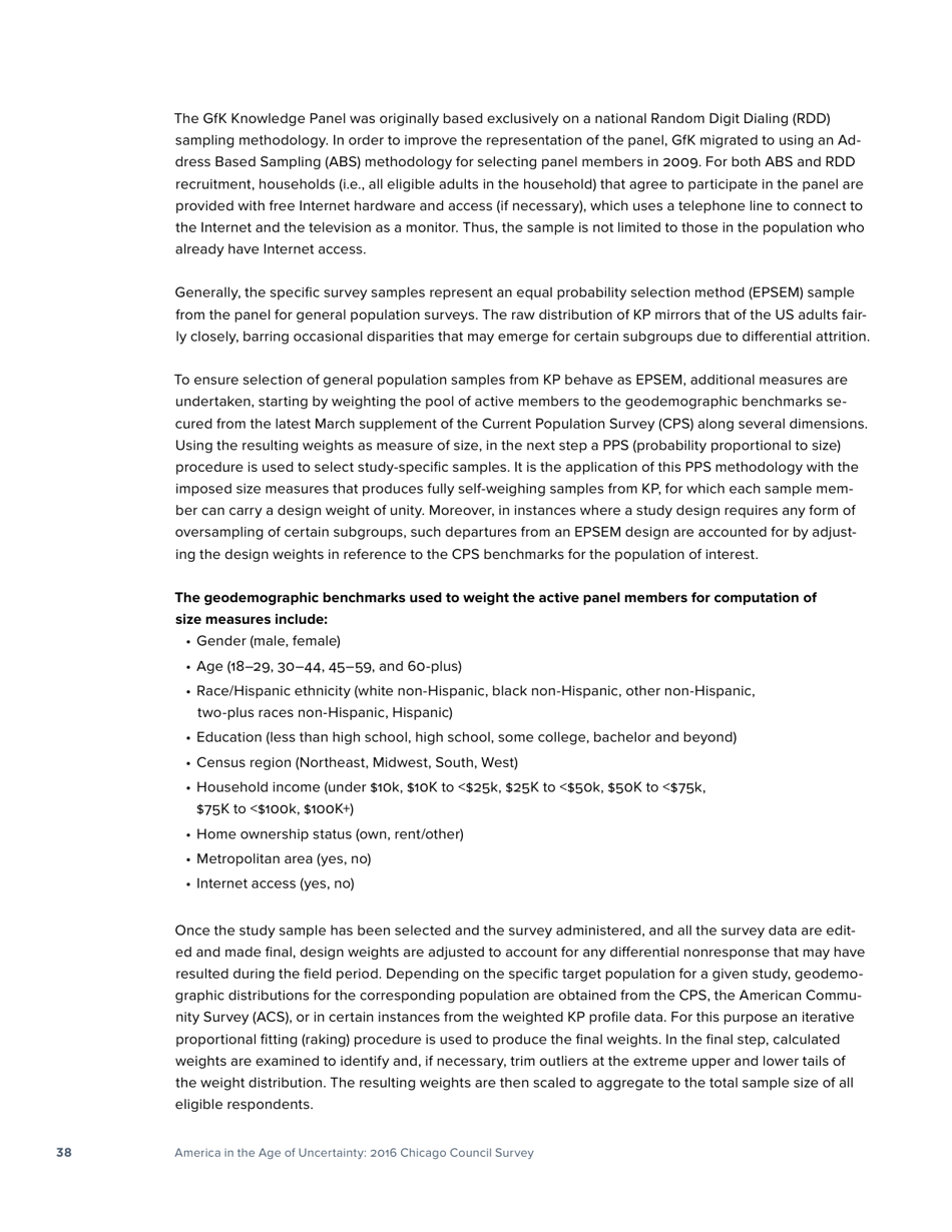 America in the Age of Uncertainty - Chicago Council Survey, Page 40