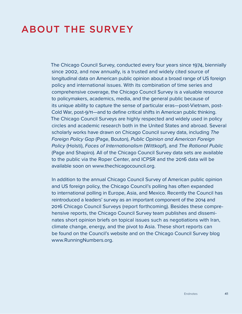 America in the Age of Uncertainty - Chicago Council Survey, Page 43