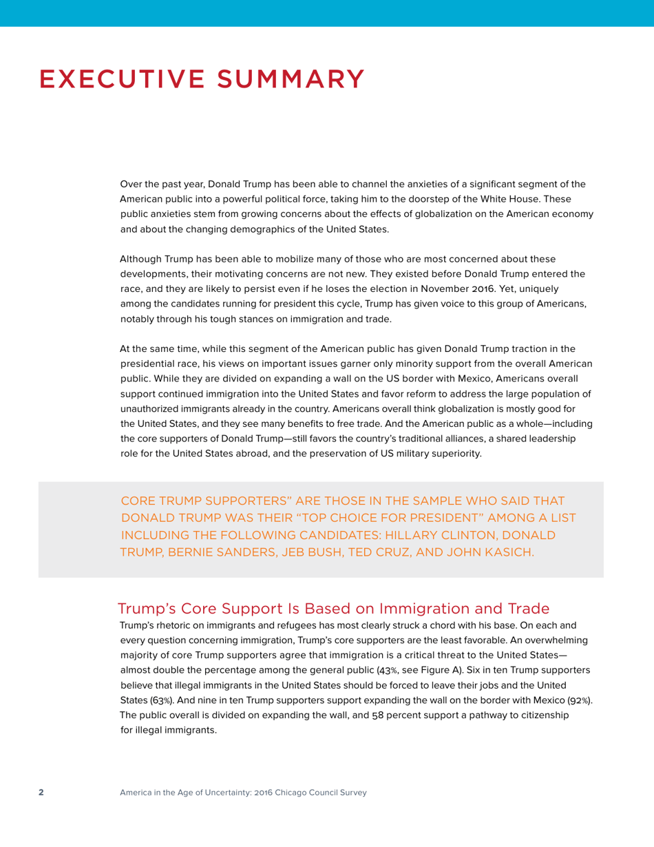 America in the Age of Uncertainty - Chicago Council Survey, Page 4