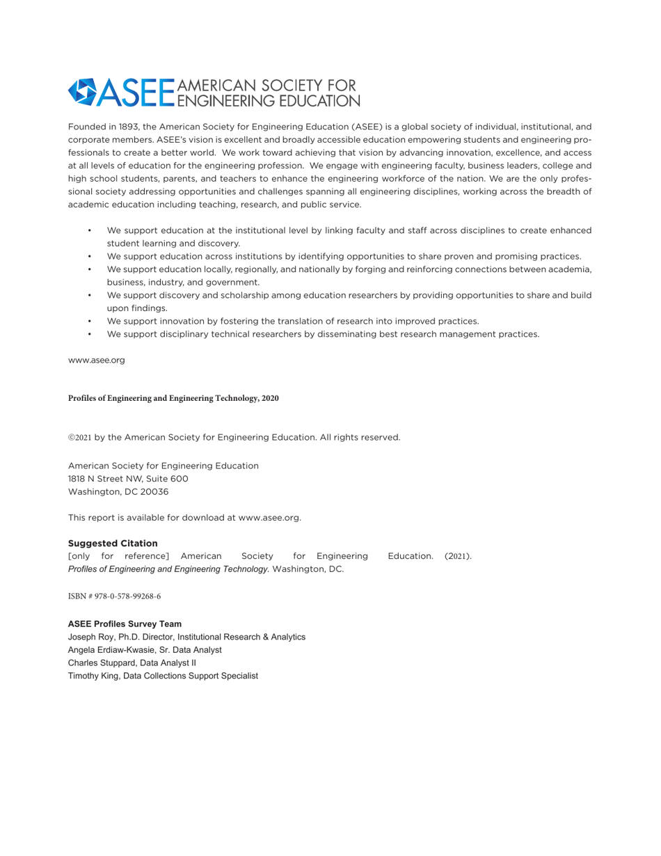 Engineering by the Numbers - American Society for Engineering Education, Page 2