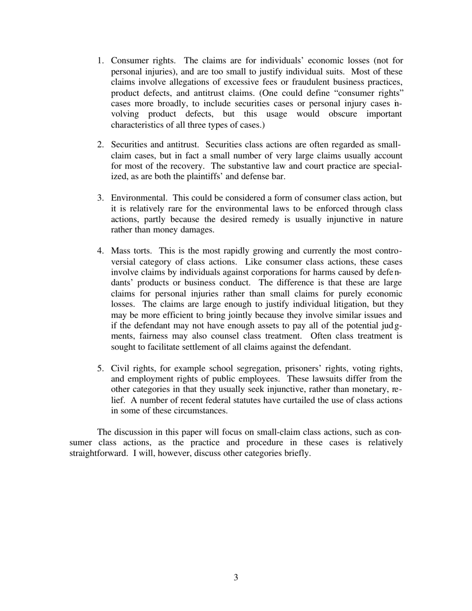 An Introduction to Class Action Procedure in the United States - Janet Cooper Alexander, Page 3