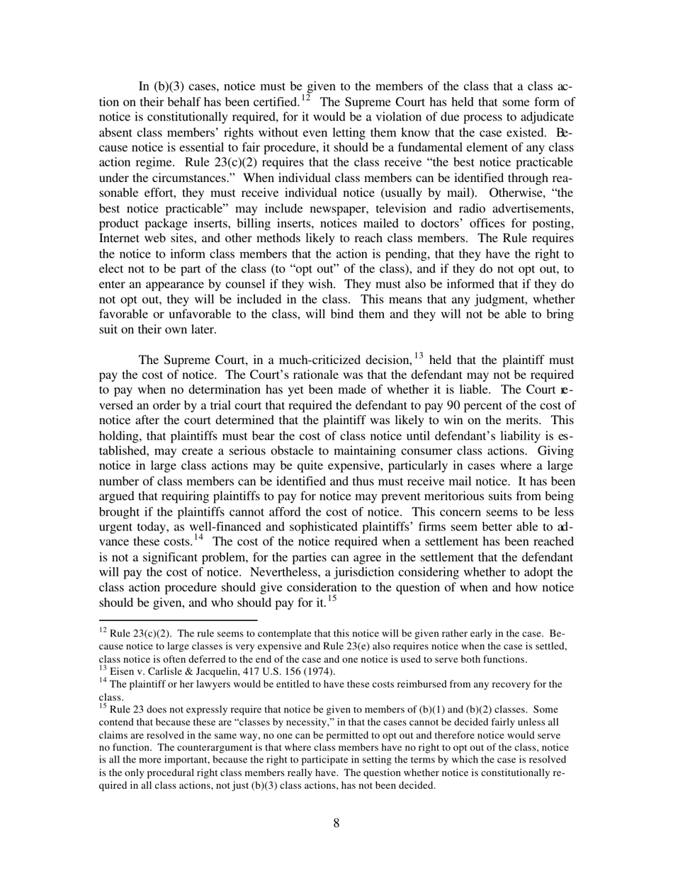 An Introduction to Class Action Procedure in the United States - Janet Cooper Alexander, Page 8