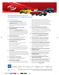 Document preview: Frequently Asked Questions About Your Gm Supplier Discount
