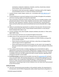 Phase 2 and Phase 3 Personal Service Providers Covid-19 Requirements - Washington, Page 4
