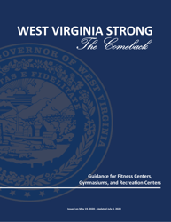 West Virginia Strong -the Comeback: Guidance for Fitness Centers, Gymnasiums, and Recreation Centers - West Virginia