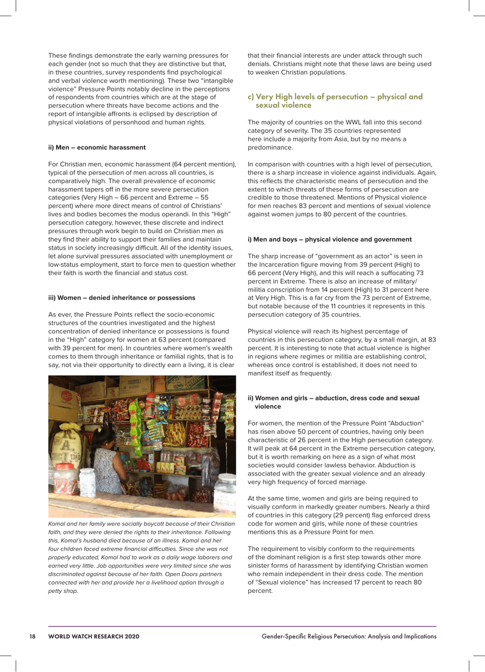 2020 Gender - Specific Religious Persecution, Page 18