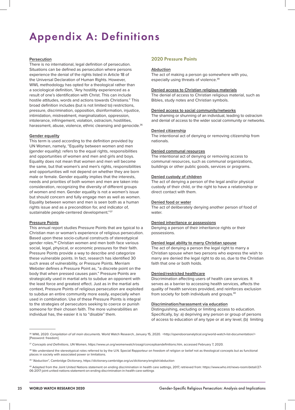 2020 Gender - Specific Religious Persecution, Page 25