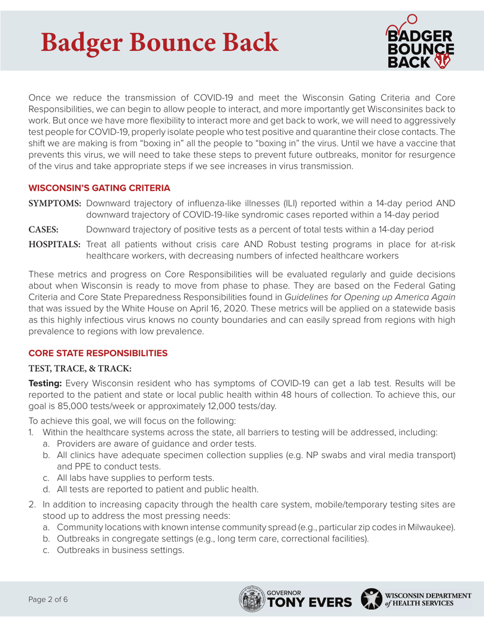 Form P-02653A Badger Bounce Back - Wisconsin, Page 2