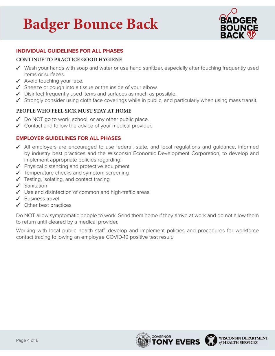 Form P-02653A Badger Bounce Back - Wisconsin, Page 4