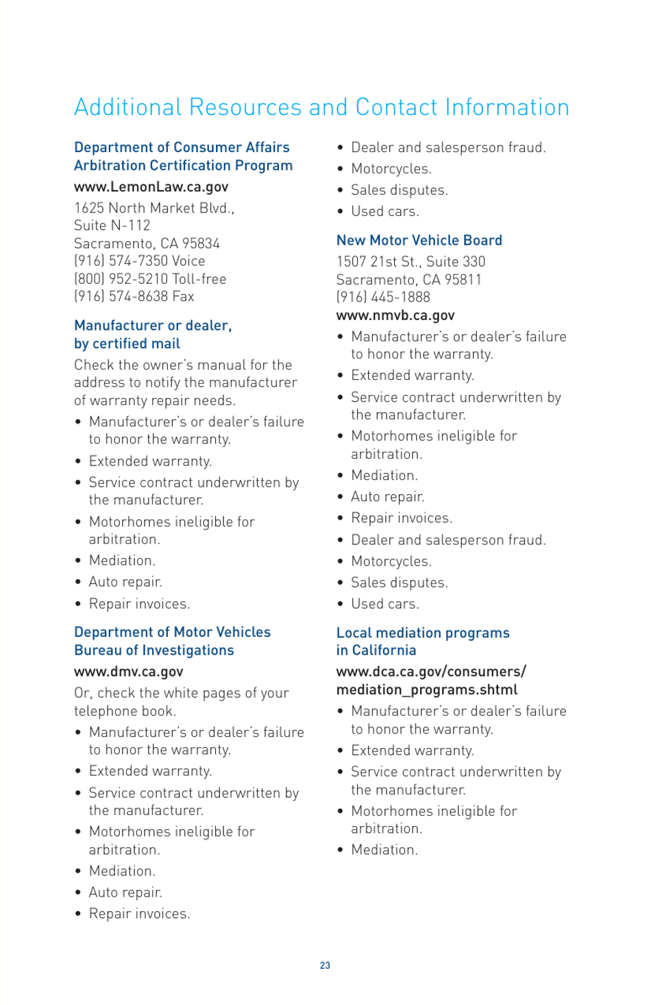 Lemon-Aid for Consumers - California, Page 25