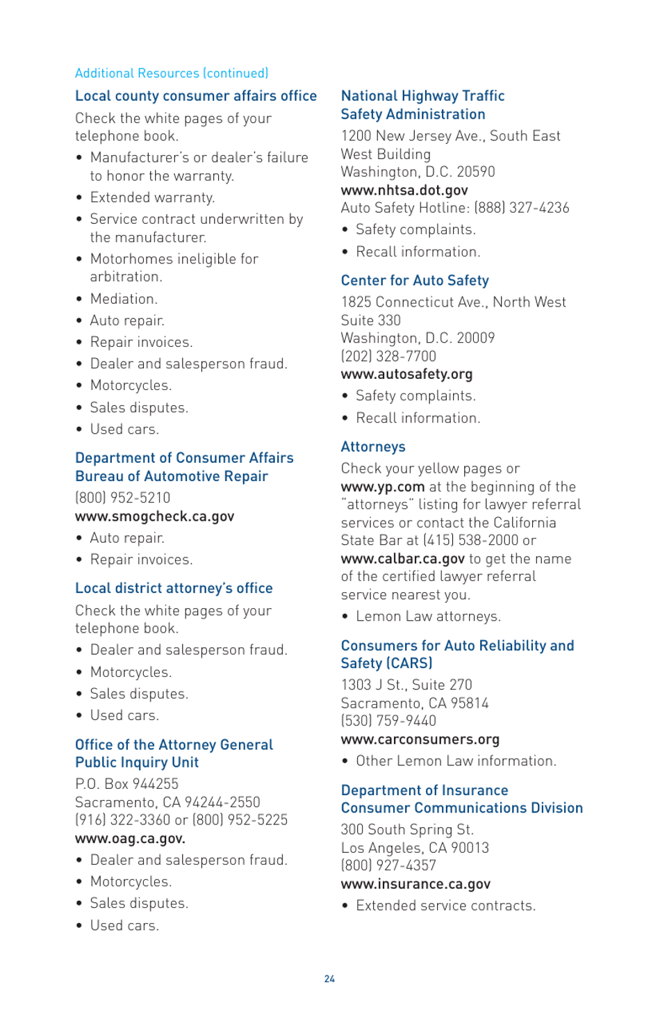 Lemon-Aid for Consumers - California, Page 26