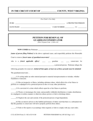 Document preview: Form GC21 Petition for Removal of Guardian/Conservator - West Virginia