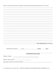 Form GC23 Petition for Termination, Revocation or Modification of Guardianship/Conservatorship - West Virginia, Page 2