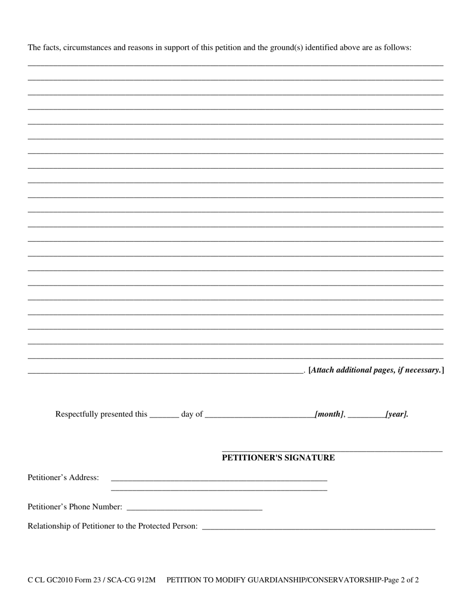 Form GC23 - Fill Out, Sign Online and Download Fillable PDF, West ...